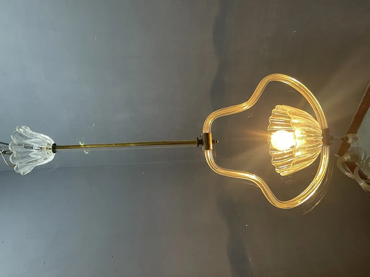Lampada a sospensione in vetro di Murano di Ercole Barovier, anni '50 9