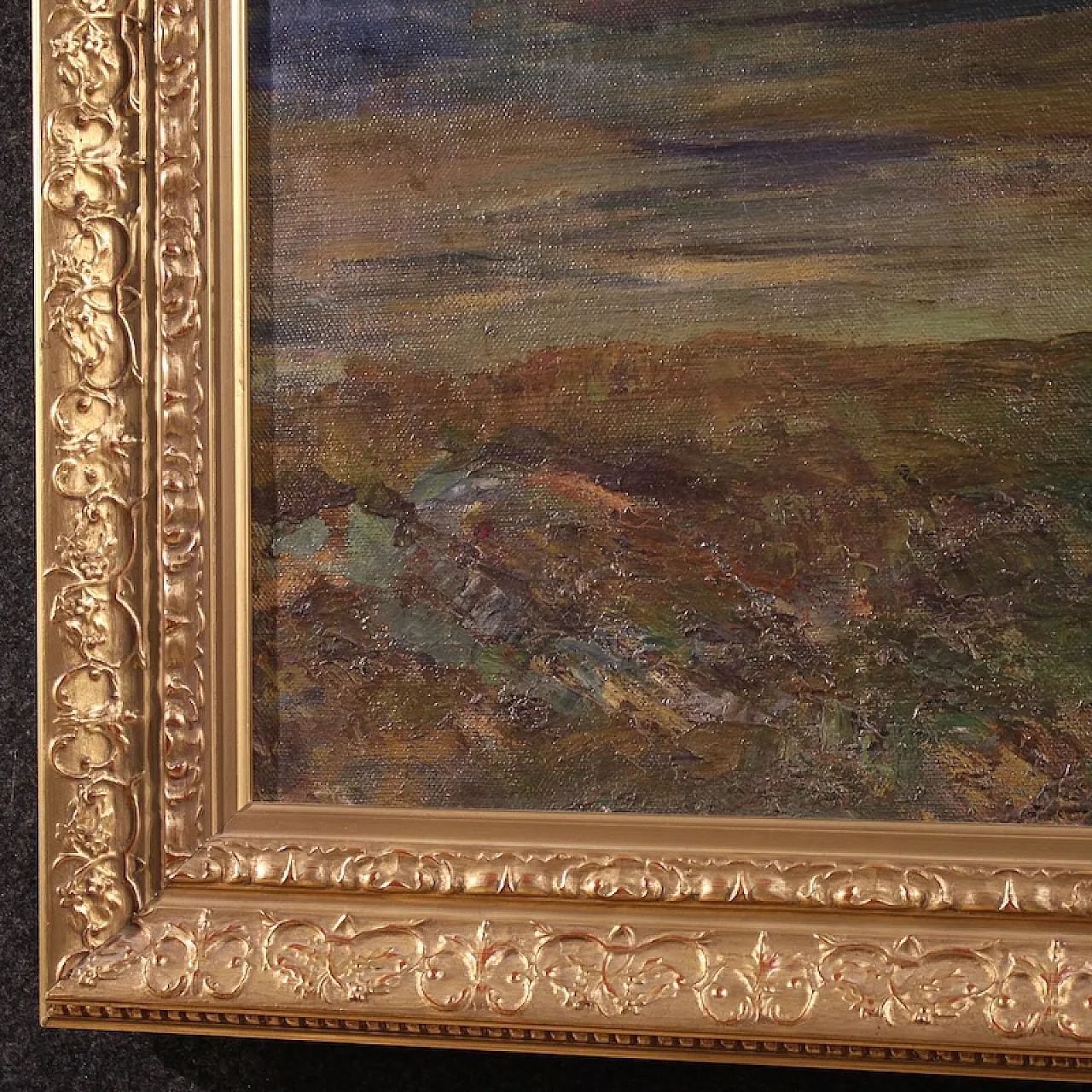 Mountain landscape, oil on canvas, 19th century 11