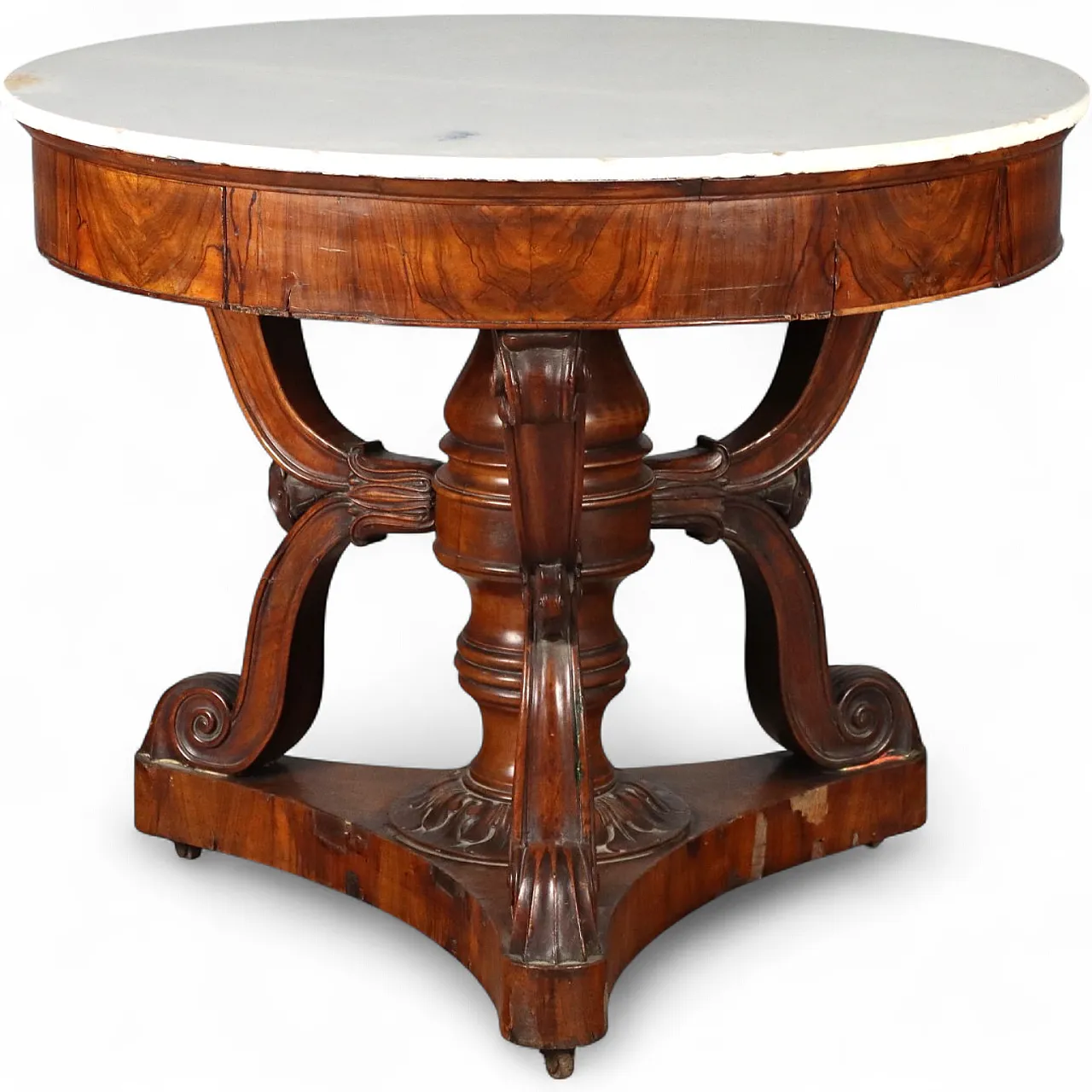 Louis Philippe table in walnut, 19th century 11