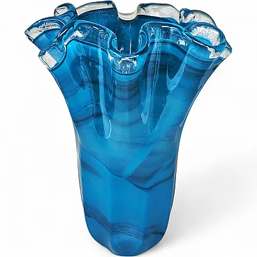 Vaso in vetro di Murano Fazzoletto di Dogi, anni '70