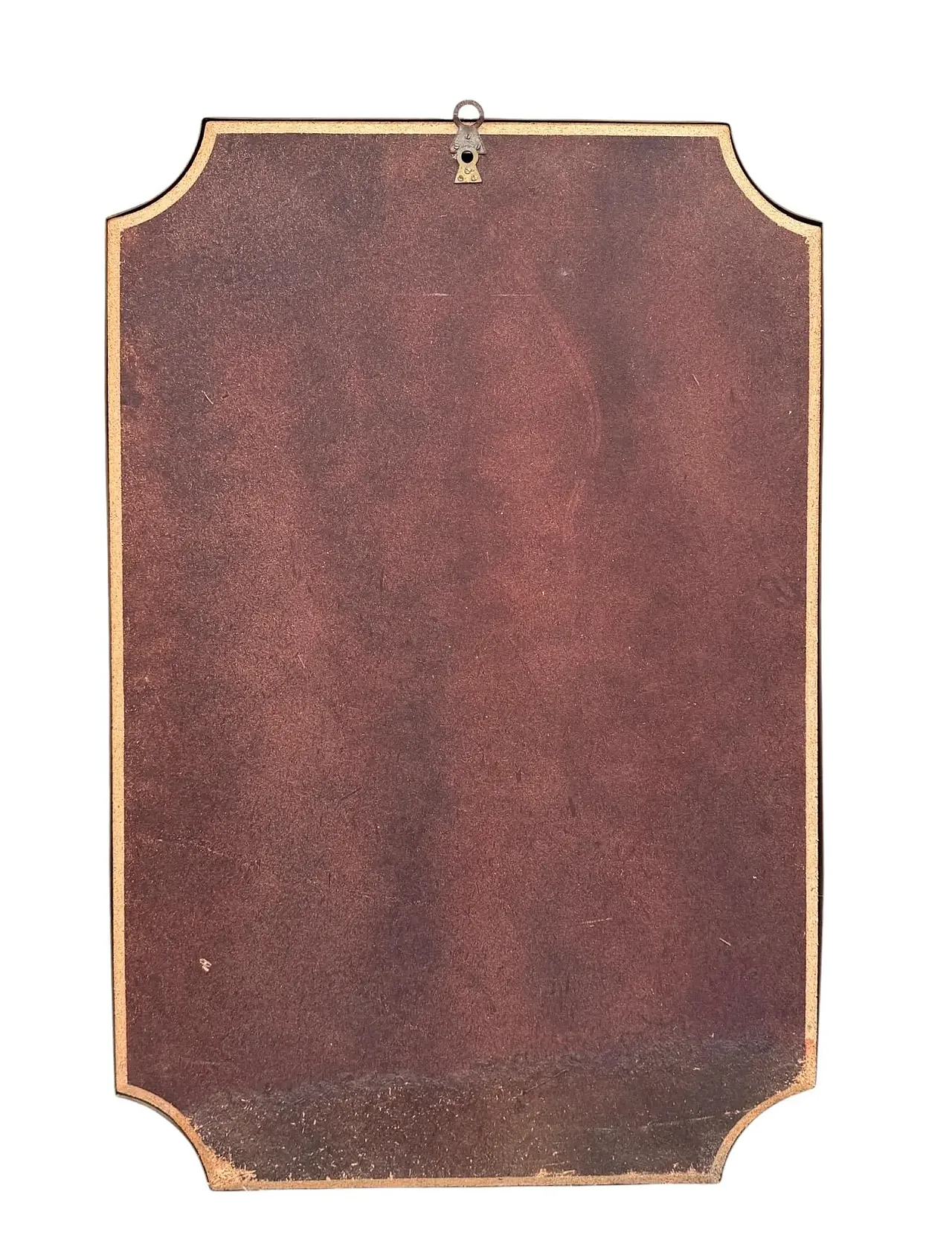 Specchio da parete in ottone massiccio, anni '50 8