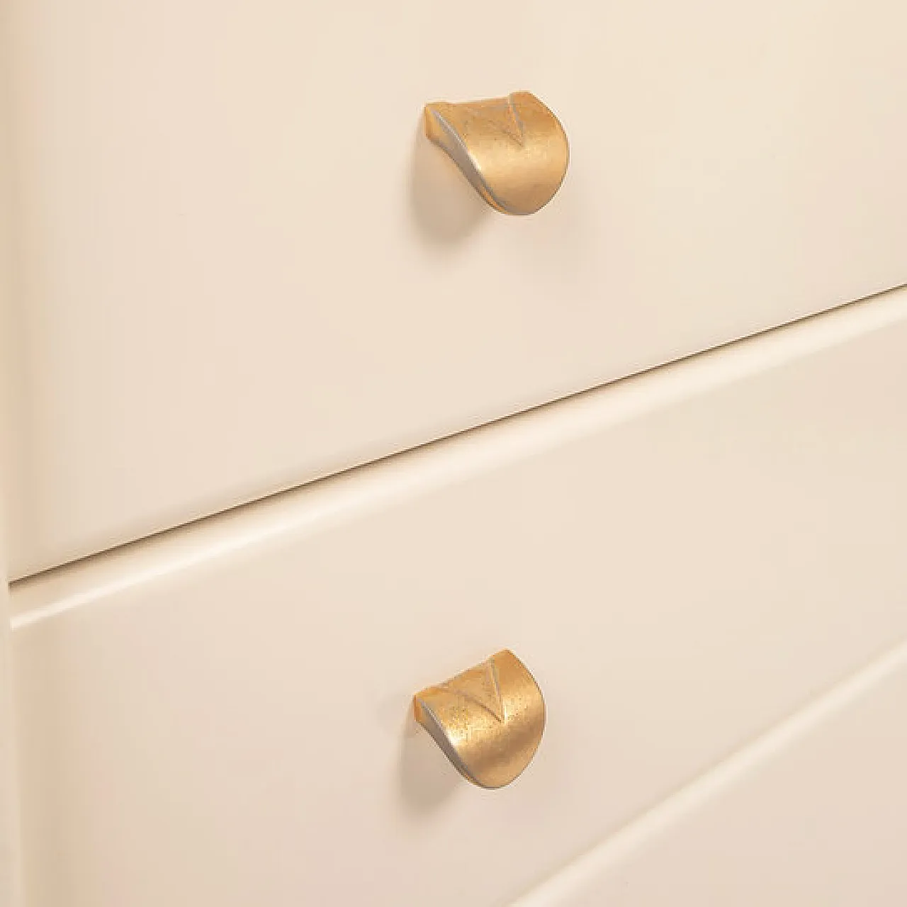 Cream lacquered chest of drawers by Pierre Cardin, 1980s 4