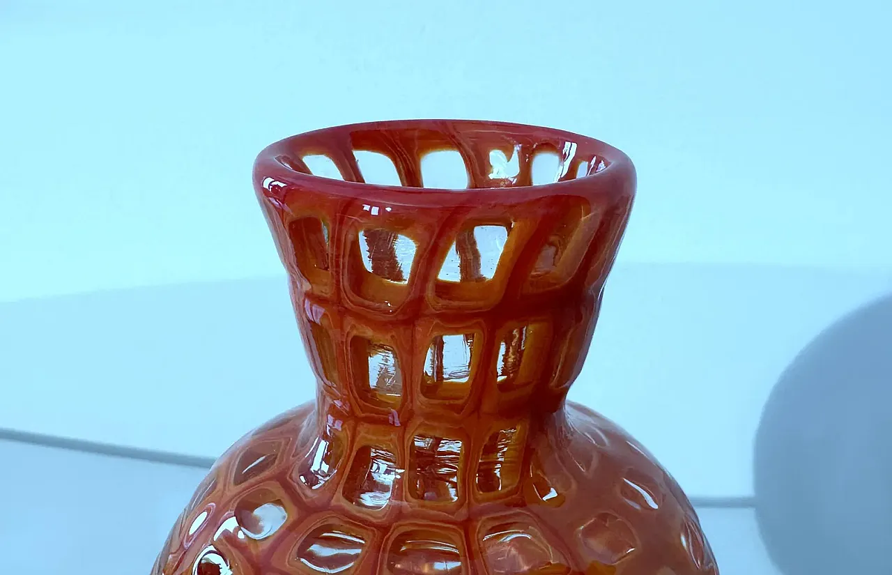 Occhi Vase in Murano glass by Tobia Scarpa for Venini, 1990s 4