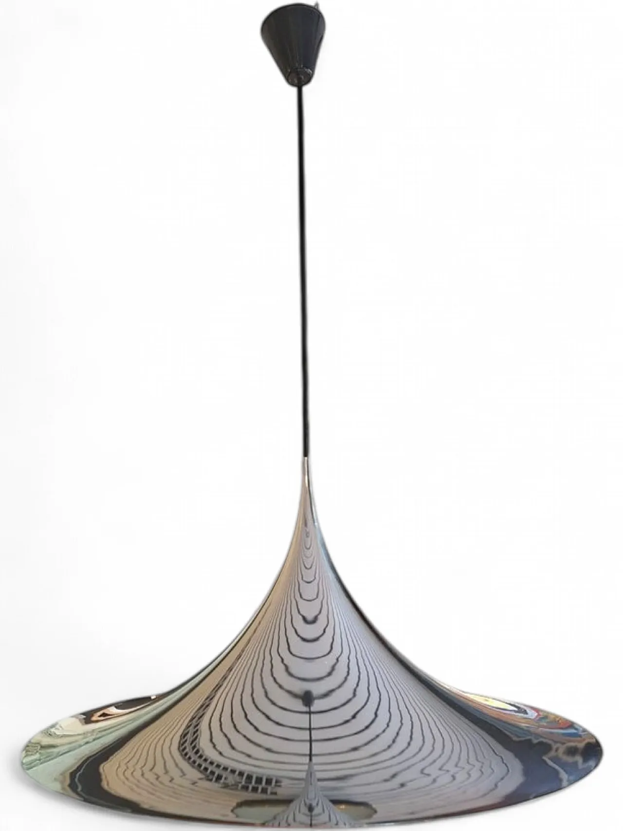 Chrome pendant lamp by Bonderup & Thorup for Fog & Morup, 1970s 7
