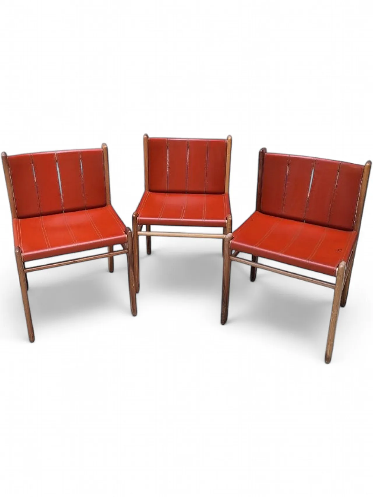 3 Model 830 dining chairs by Gianfranco Frattini for Bernini, 1980s 10