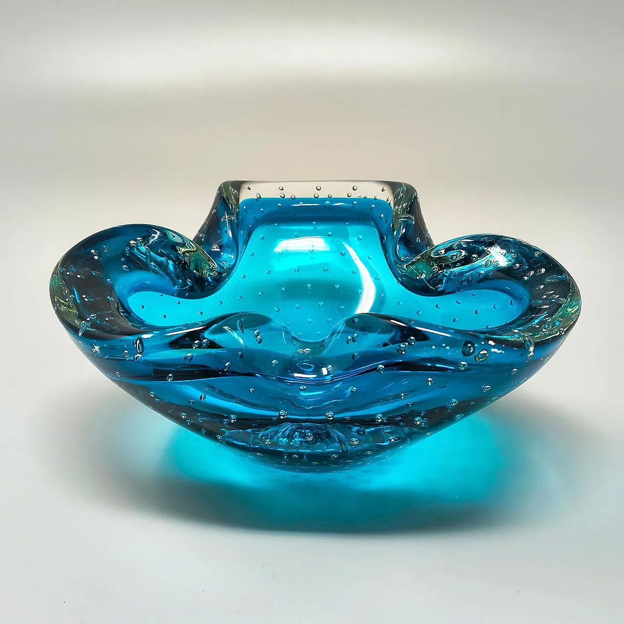 Posacenere in vetro Bullicante Murano di Flavio Poli, anni '60 1