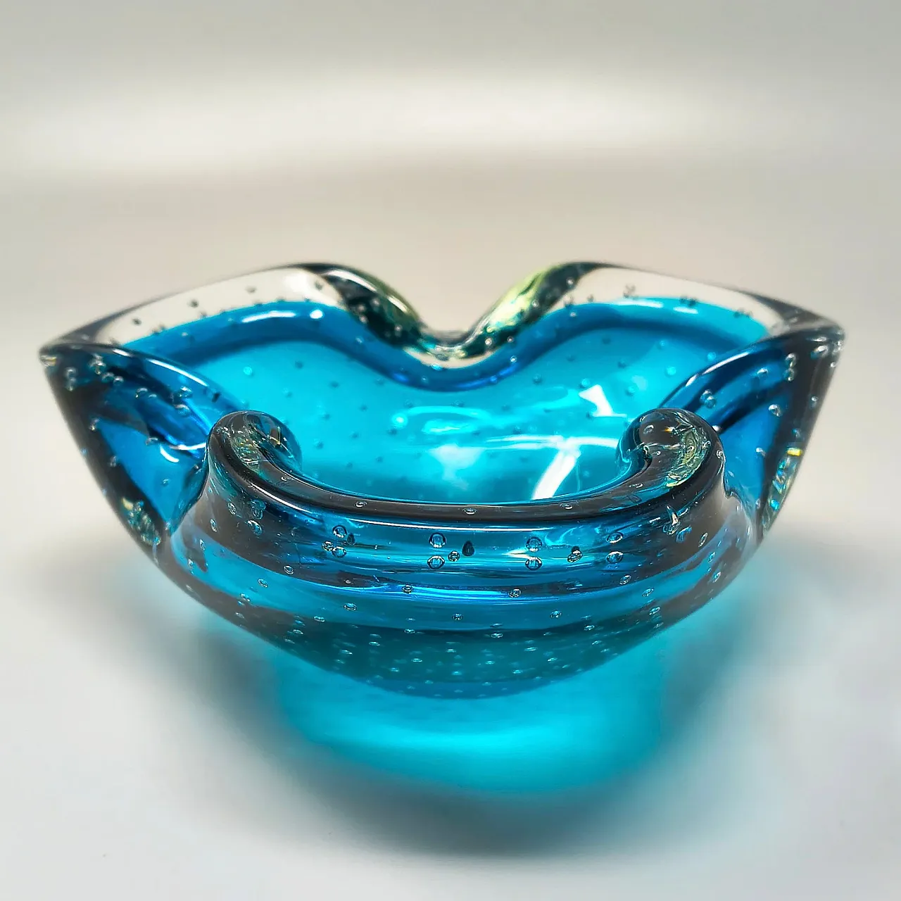 Posacenere in vetro Bullicante Murano di Flavio Poli, anni '60 5