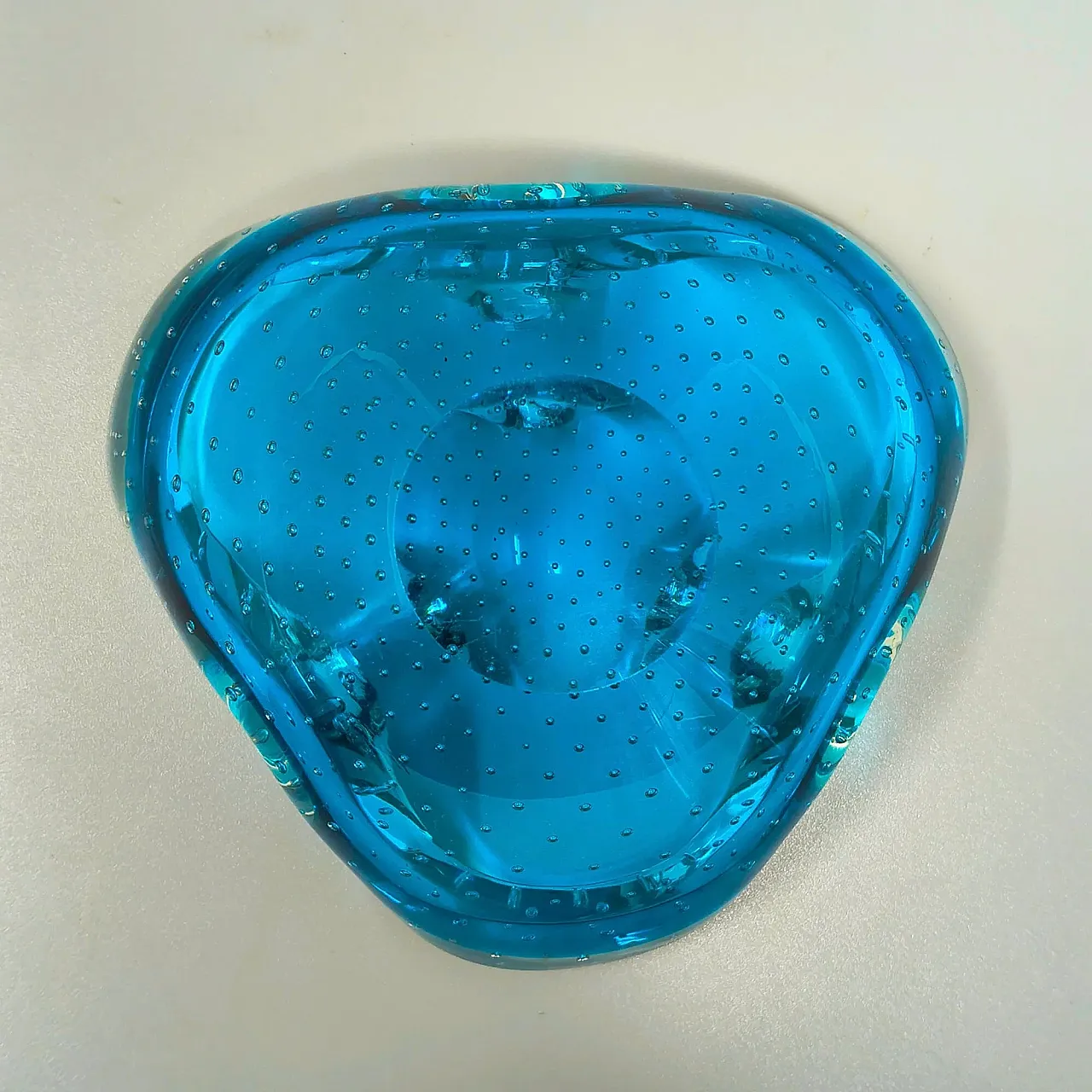 Posacenere in vetro Bullicante Murano di Flavio Poli, anni '60 7