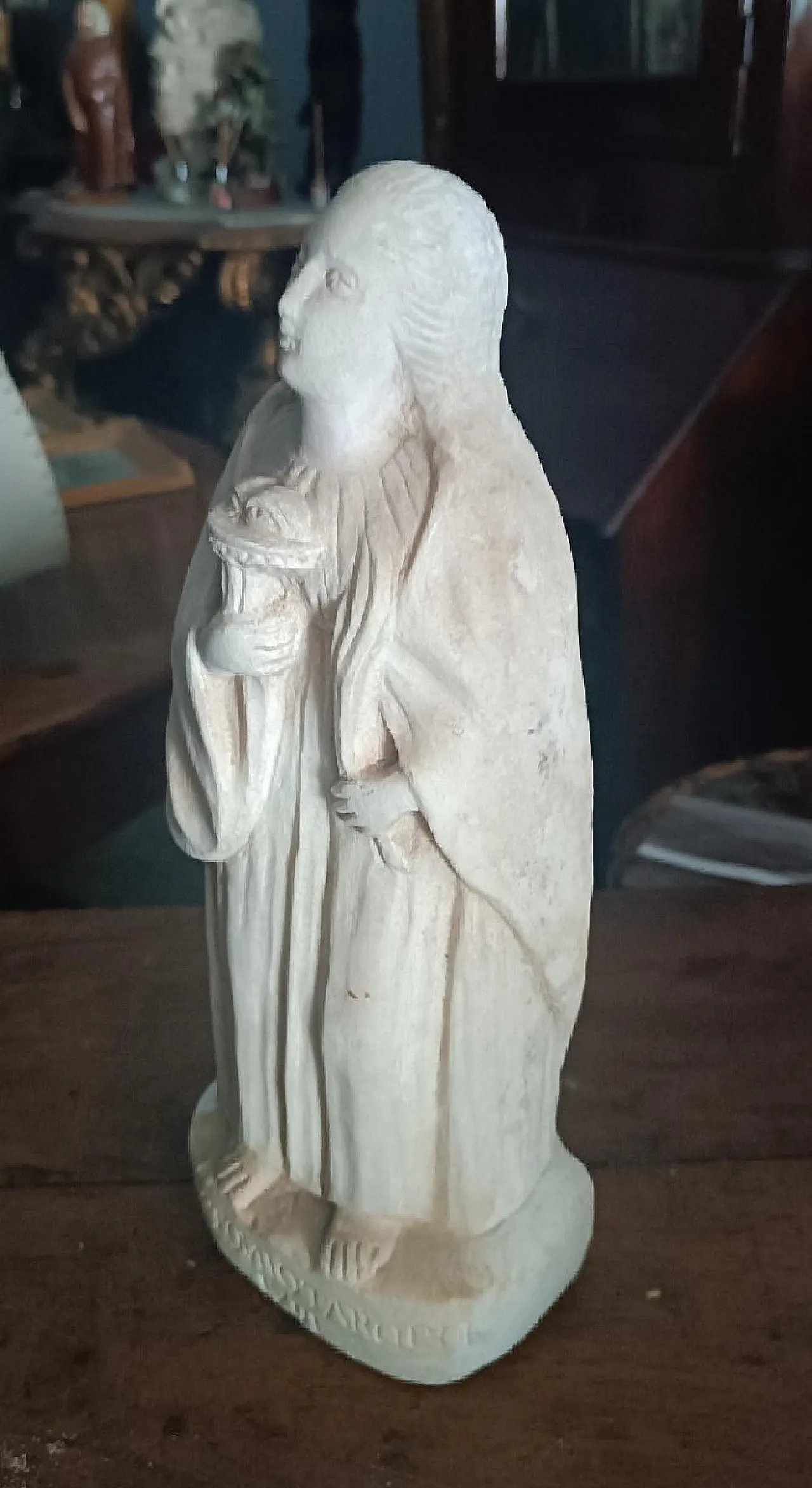 Saint Lucy, marble sculpture, 18th century 3