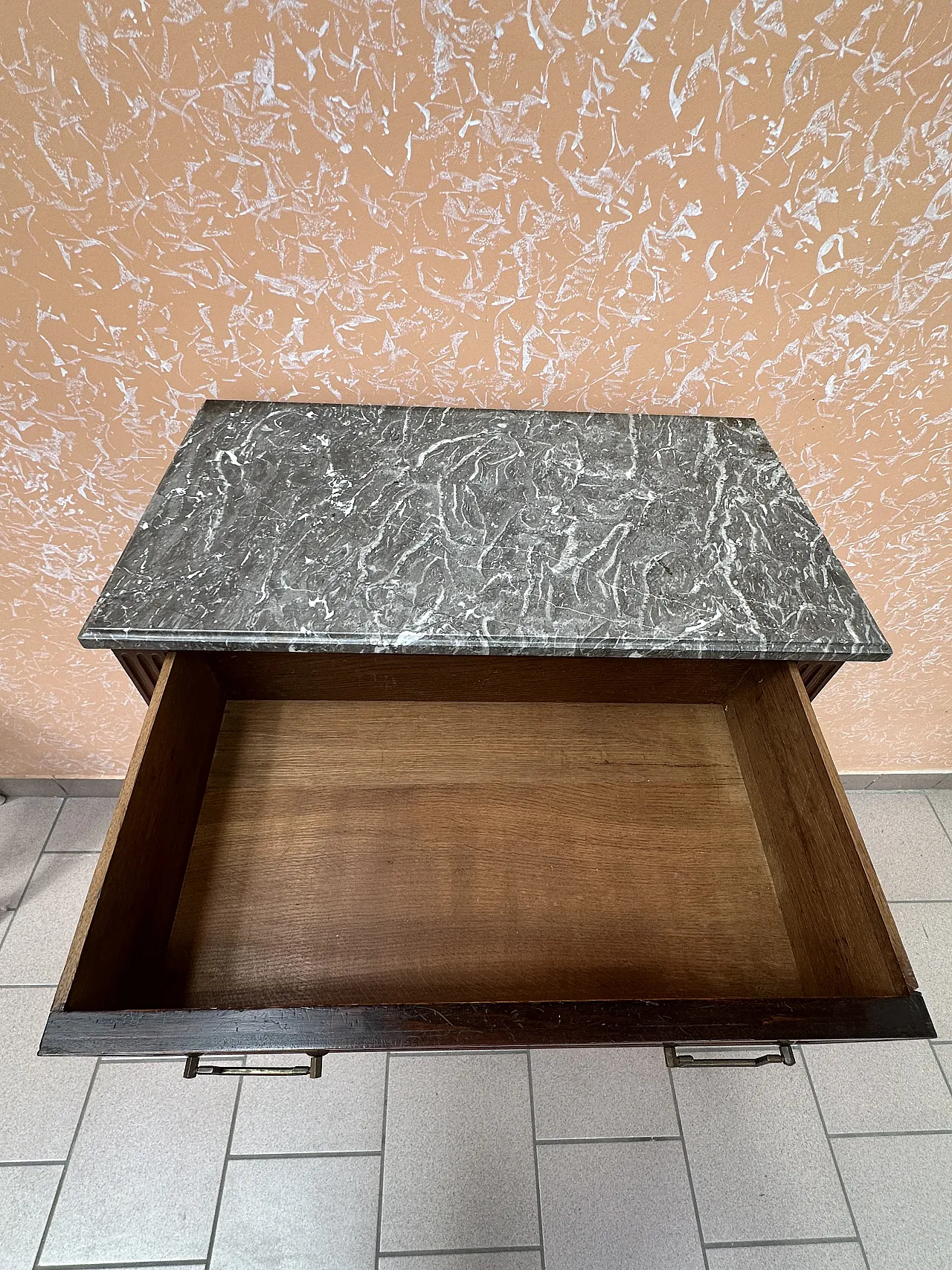 Settimanile Luigi XVI a 5 cassetti in mogano, bronzi, Francia,metà‘800 13