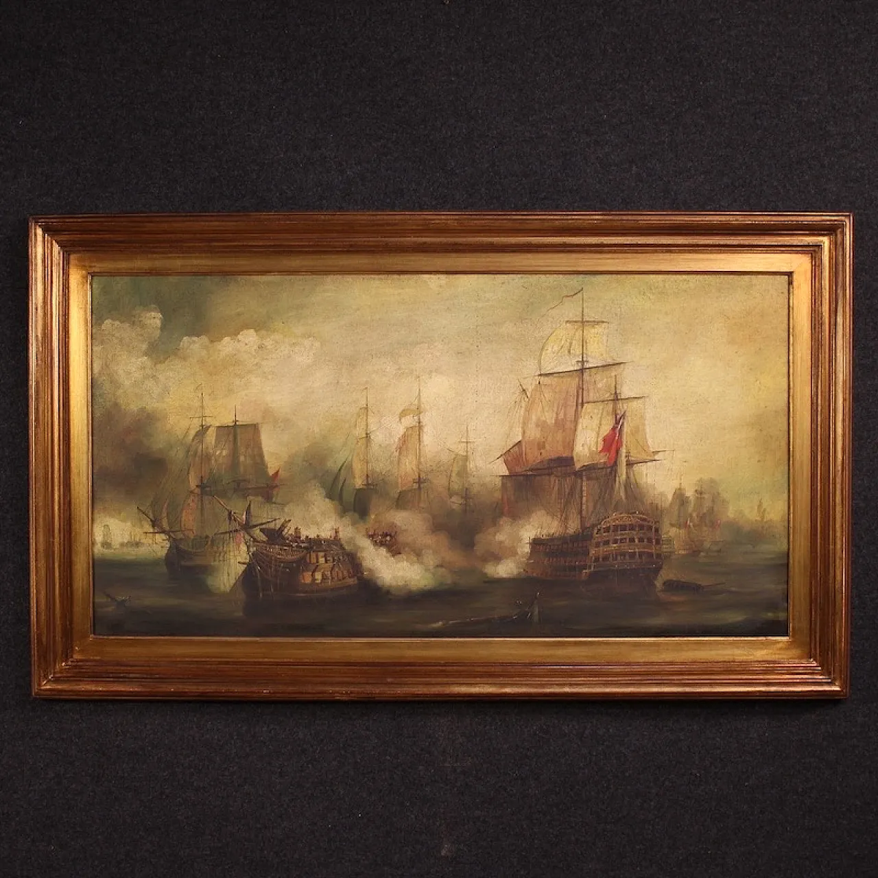 Marine painting, Battle of Trafalgar, mid-20th century 1