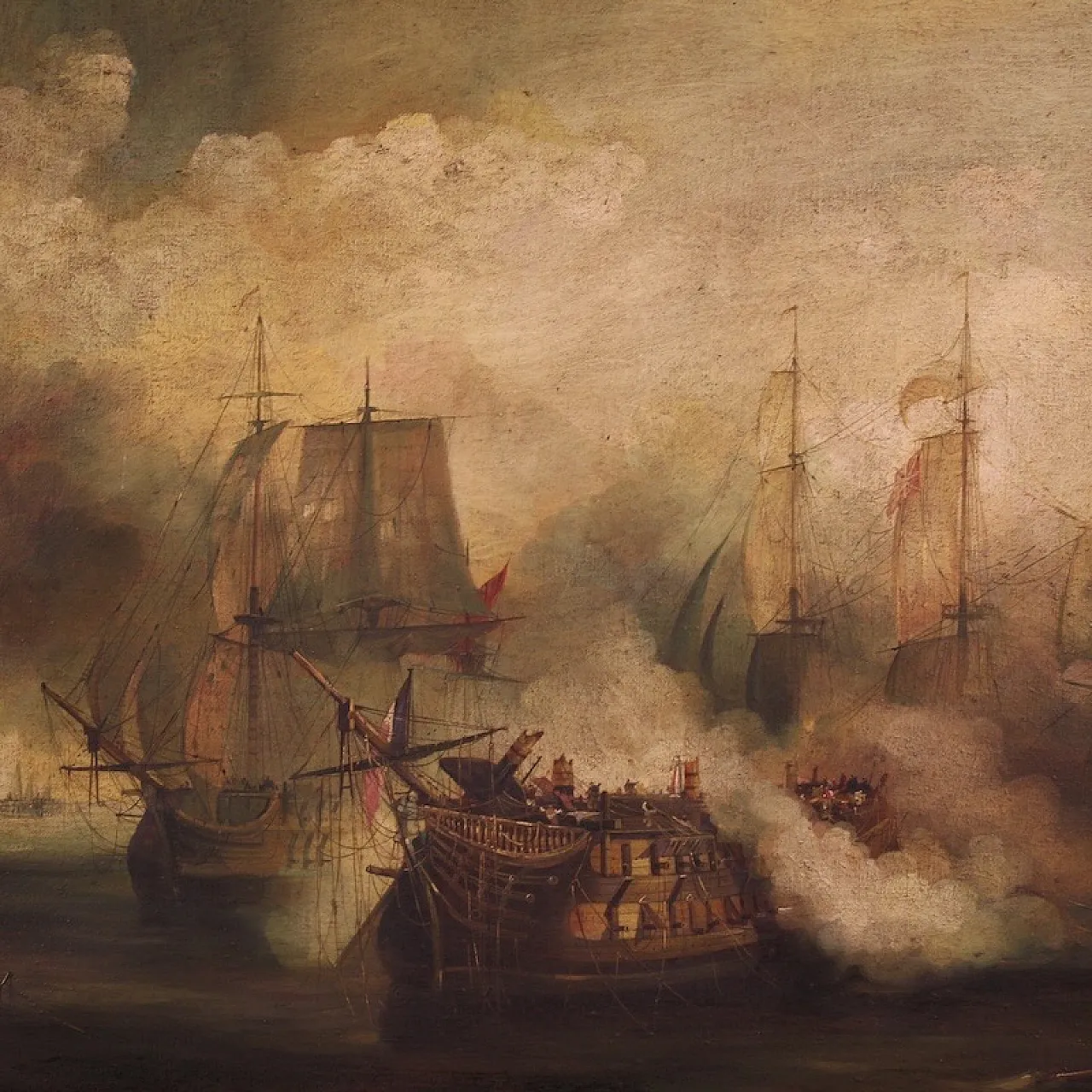 Marine painting, Battle of Trafalgar, mid-20th century 4