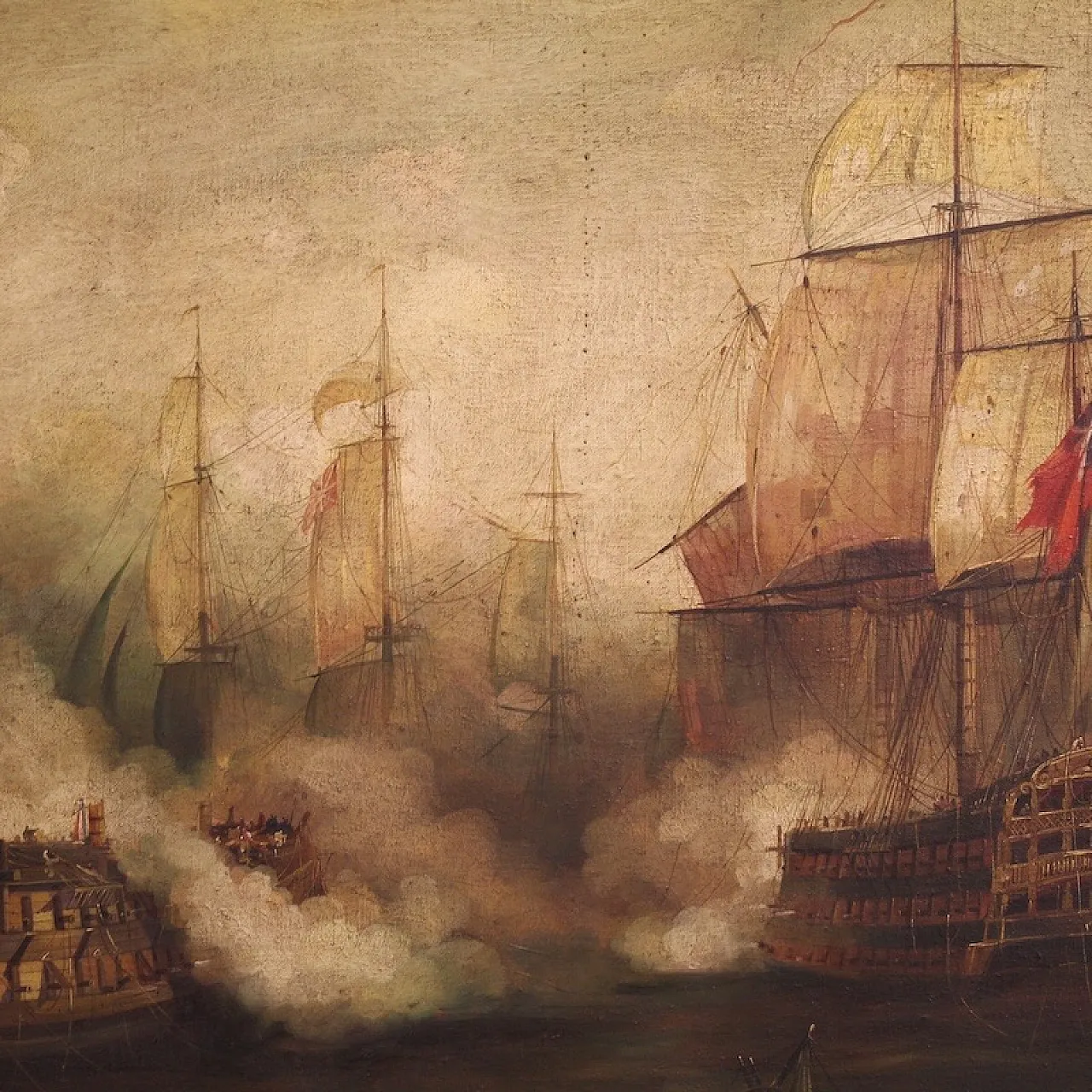 Marine painting, Battle of Trafalgar, mid-20th century 6