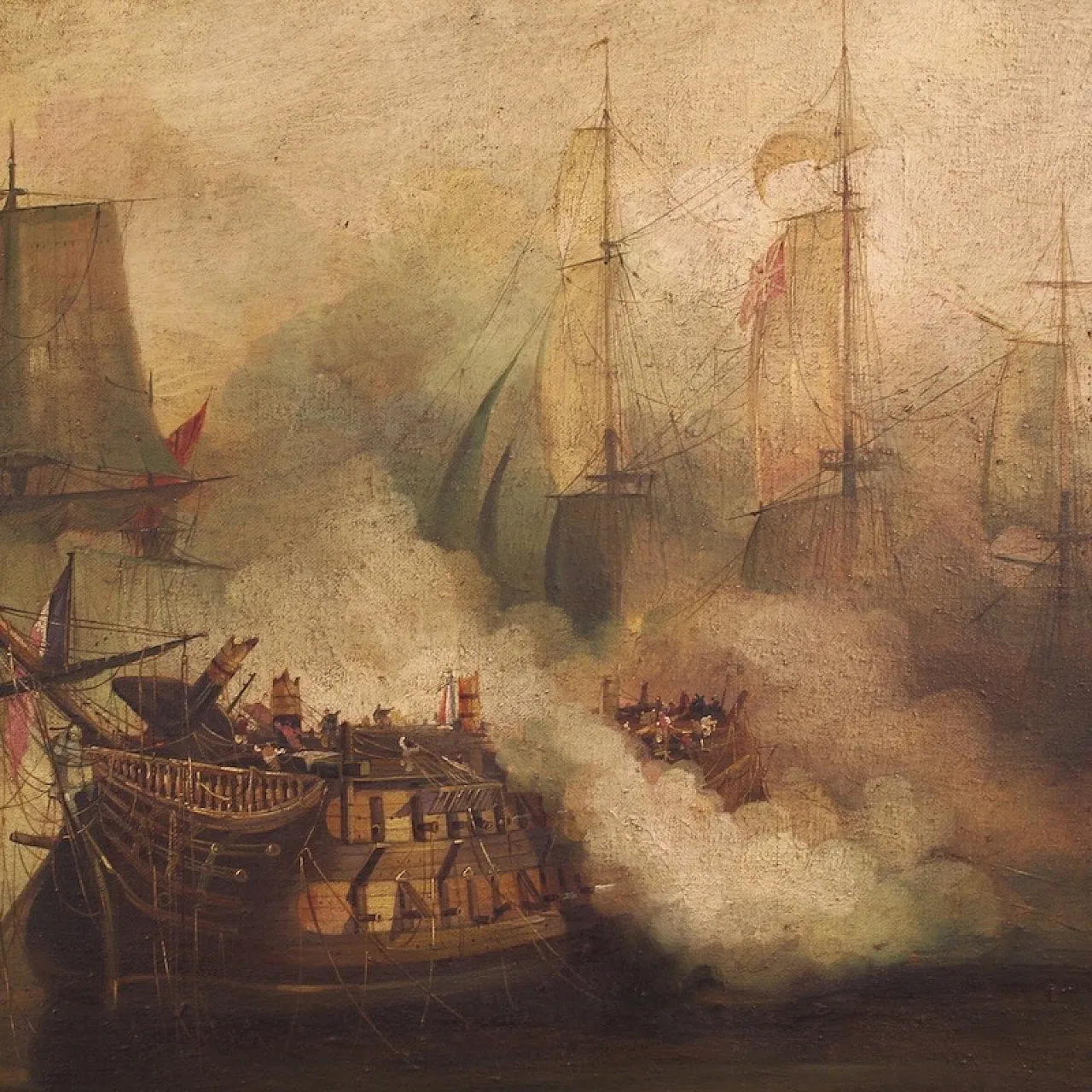 Marine painting, Battle of Trafalgar, mid-20th century 11