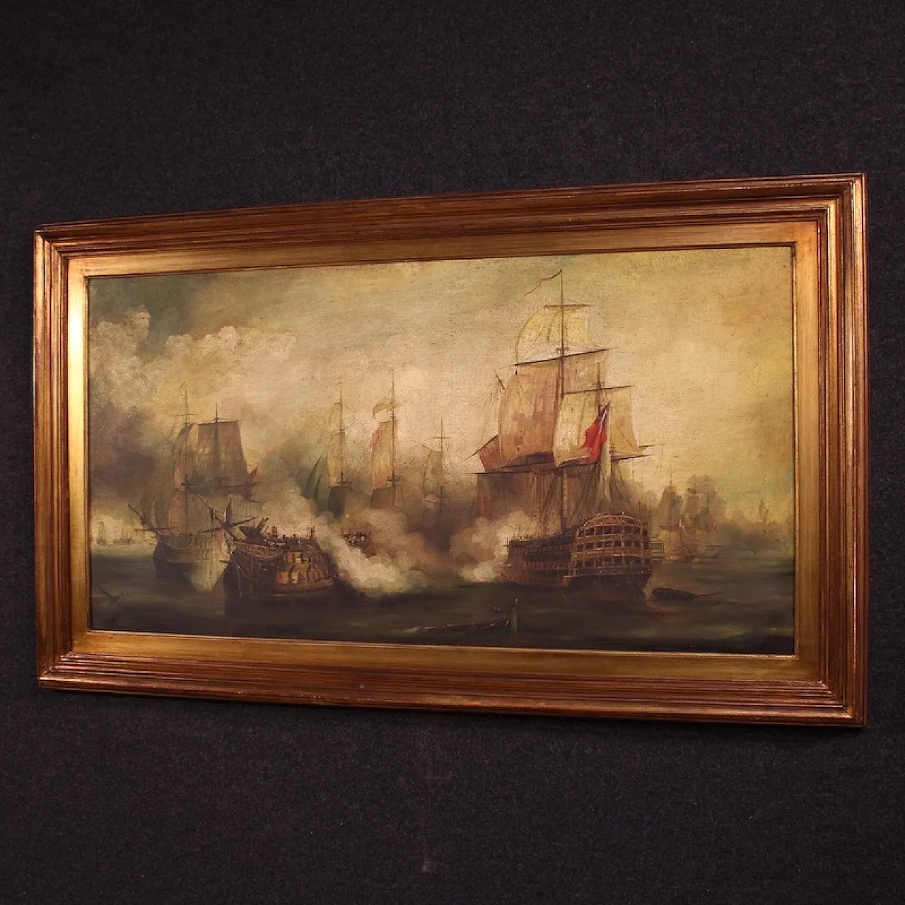 Marine painting, Battle of Trafalgar, mid-20th century 14