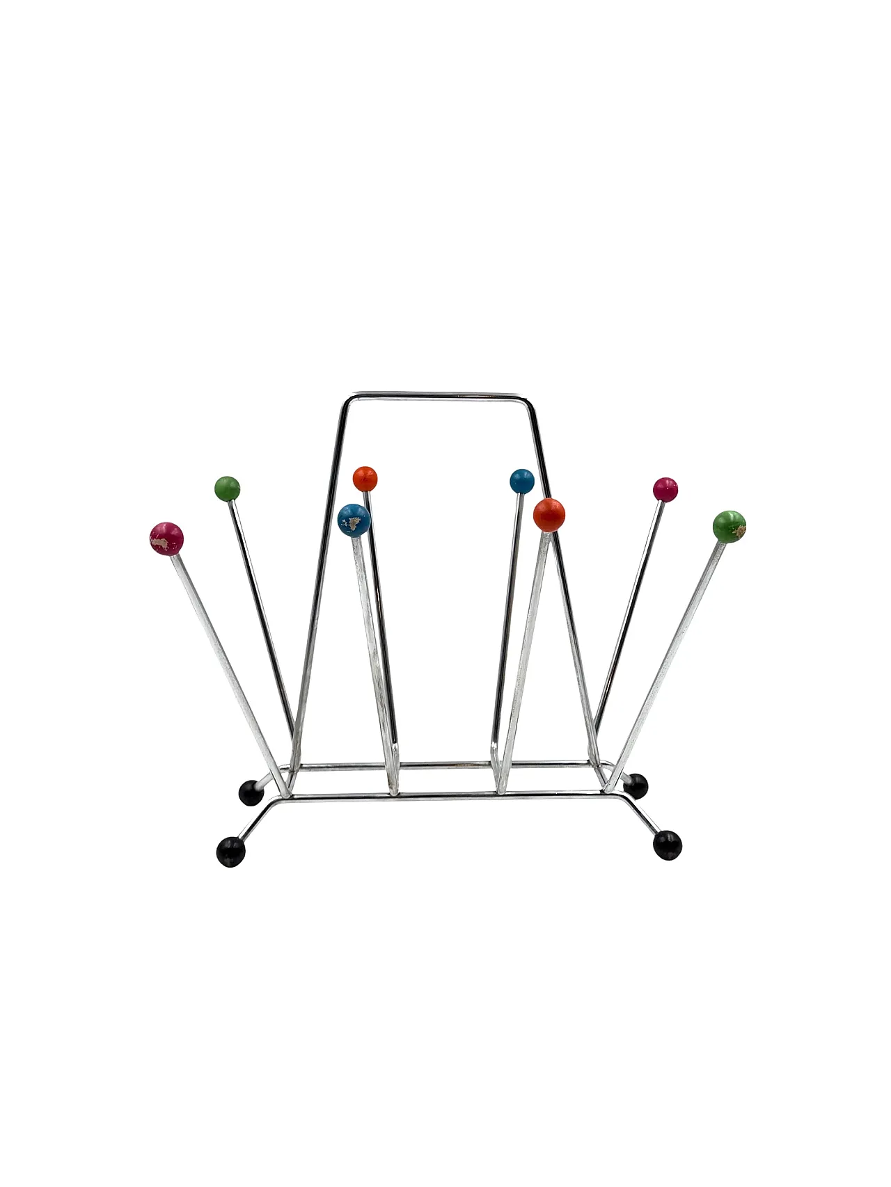 Space Age magazine rack, in the Charles and Ray Eames style, 1970 5