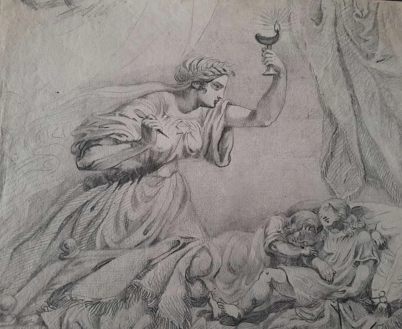 Allegoria Barocca Cerchia di Guido Reni, '600 2