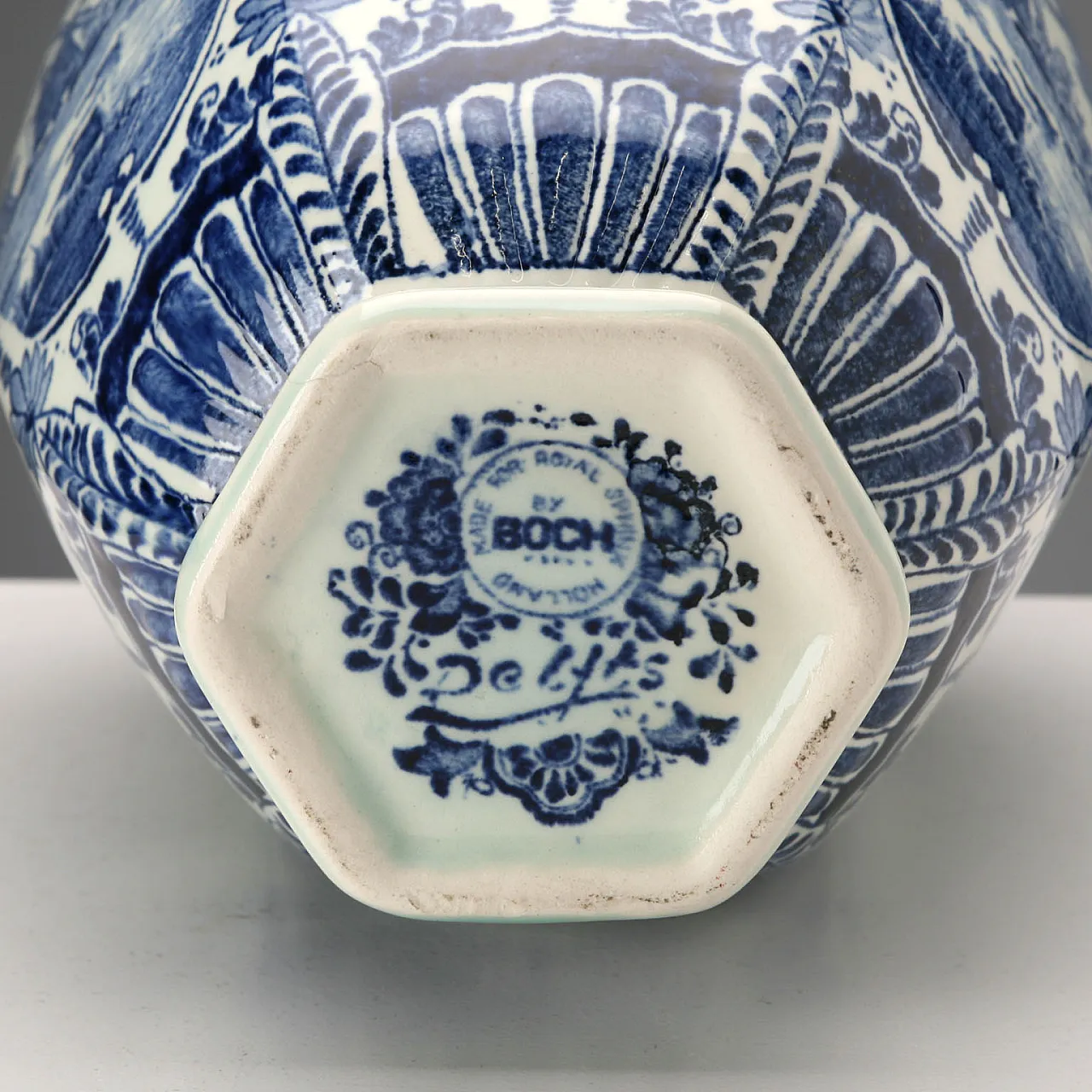 Coppia di vasi in ceramica delfts, '900 10