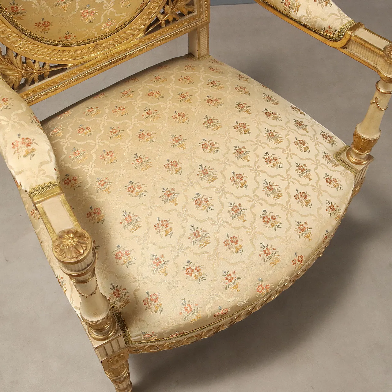 Pair of Neoclassical style armchairs, 19th century 10