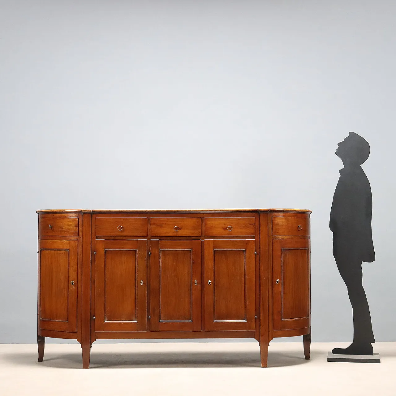 Credenza scantonata in ciliegio, primo '900 3