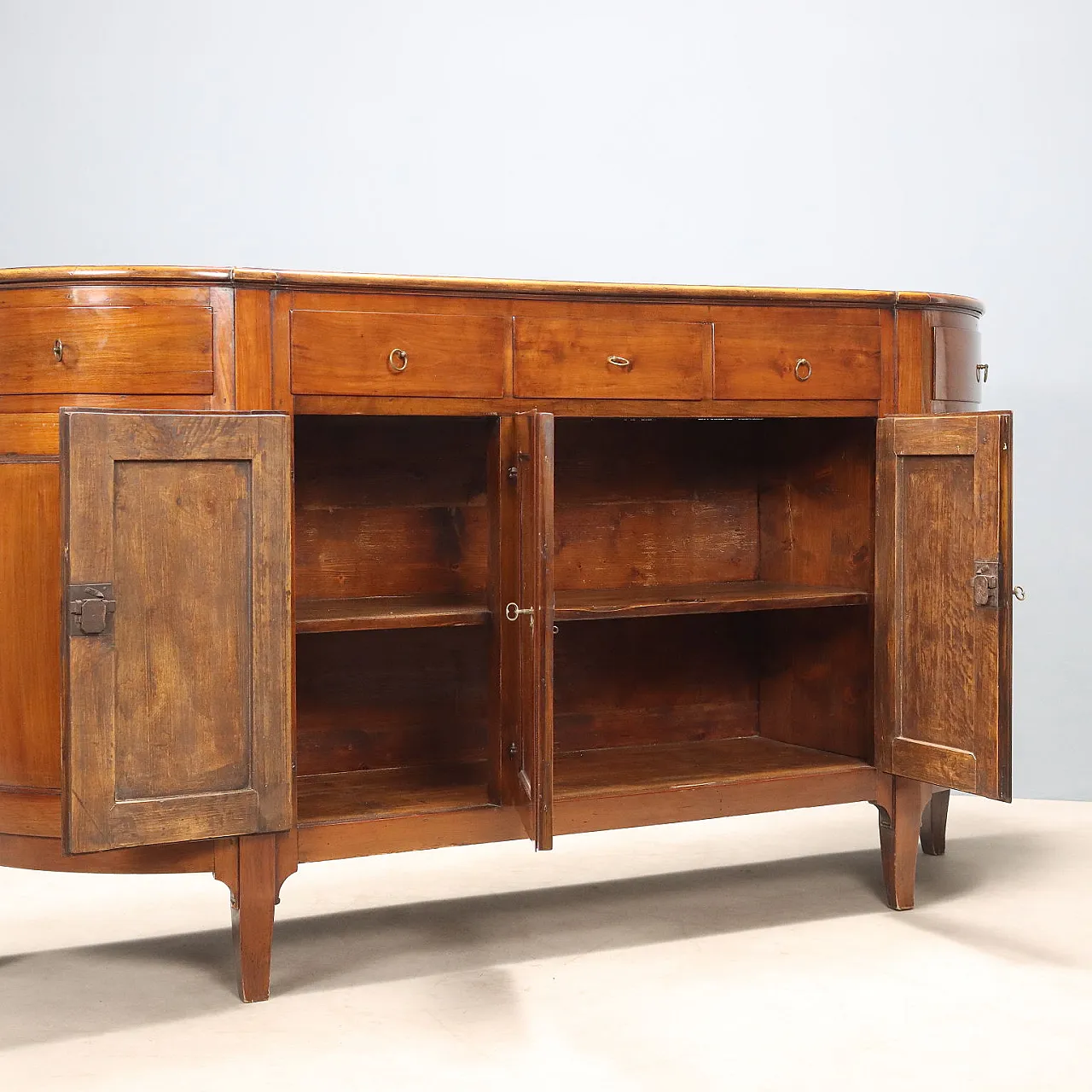 Credenza scantonata in ciliegio, primo '900 4