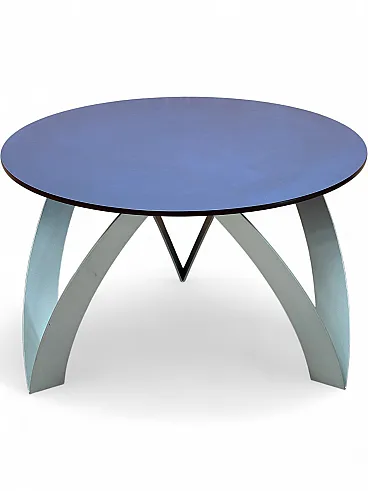 Tavolino Kioko di De Pas,Lomazzi,D’Urbino per Zanotta,blu, Italia,1994