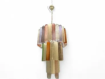 Pop Art chandelier in Murano glass, Italy, 1980s