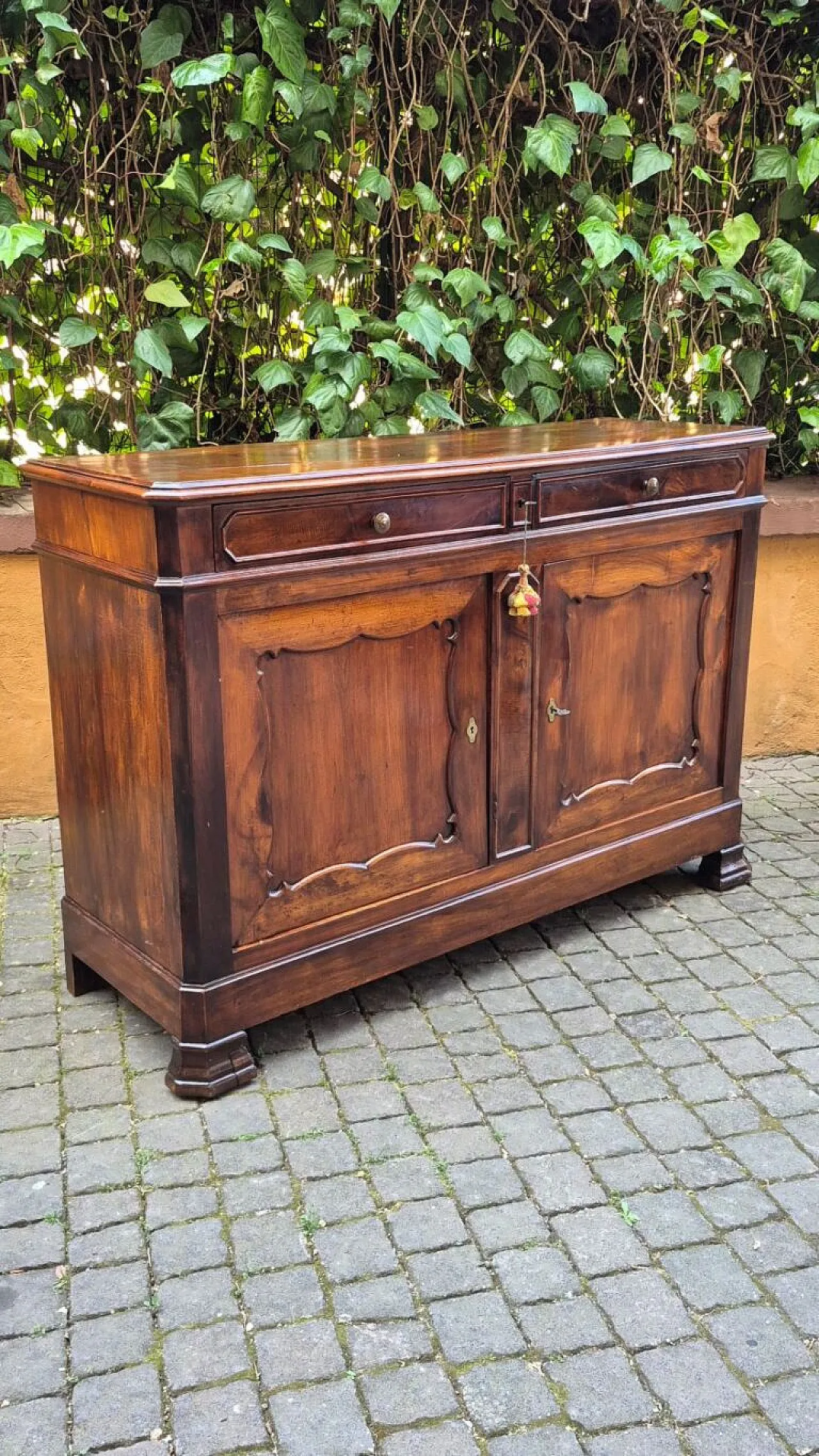 Credenza in legno di noce, metà '800 2