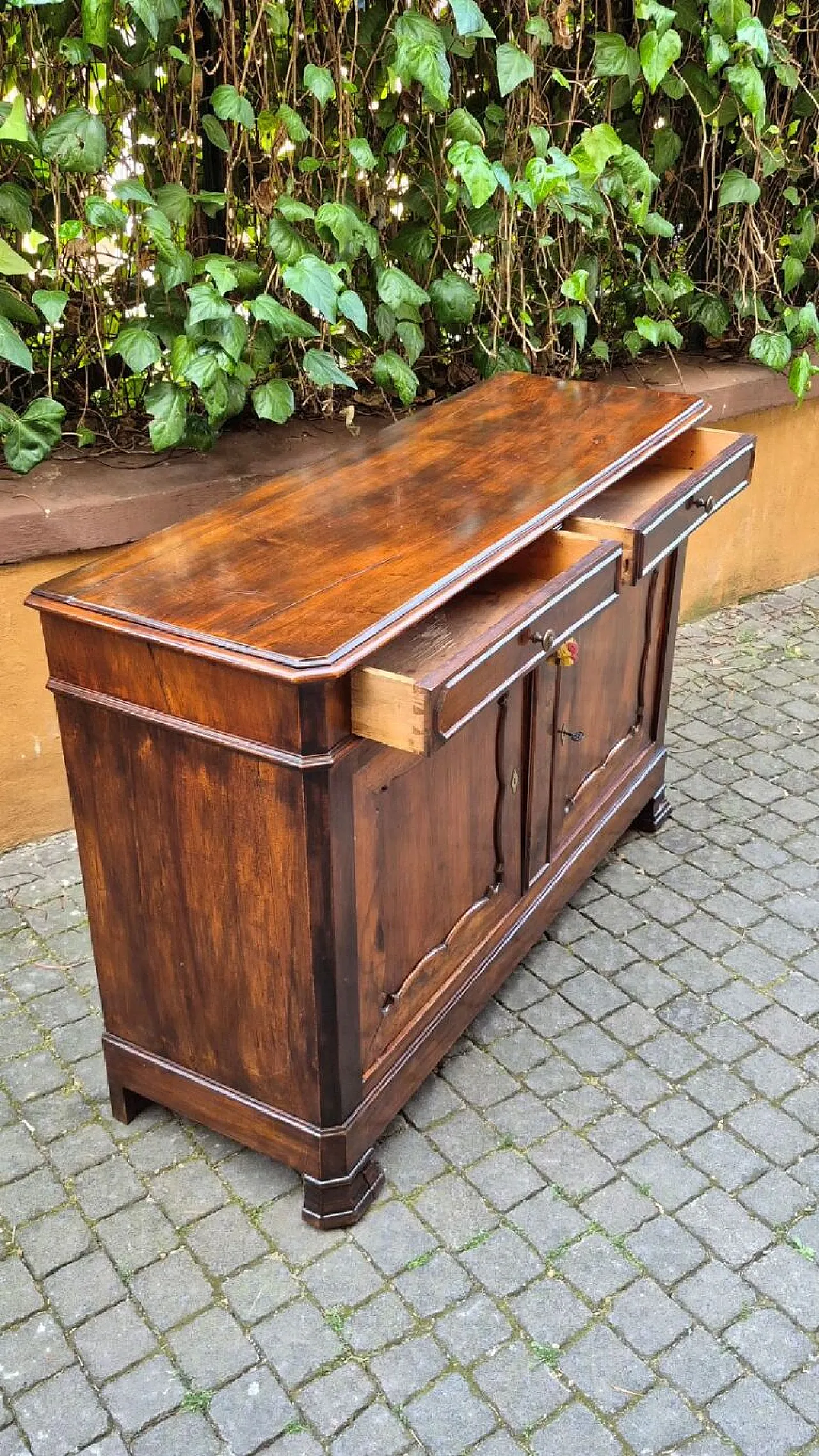 Credenza in legno di noce, metà '800 3