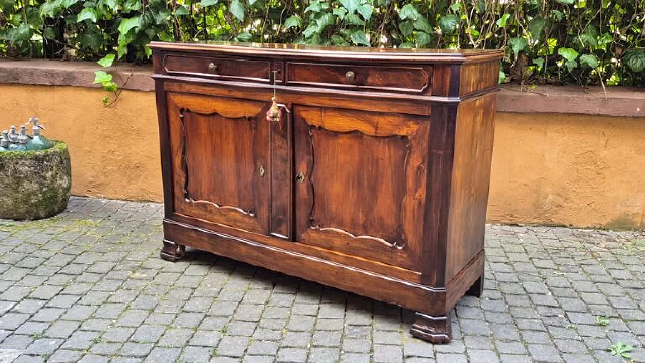 Credenza in legno di noce, metà '800 6