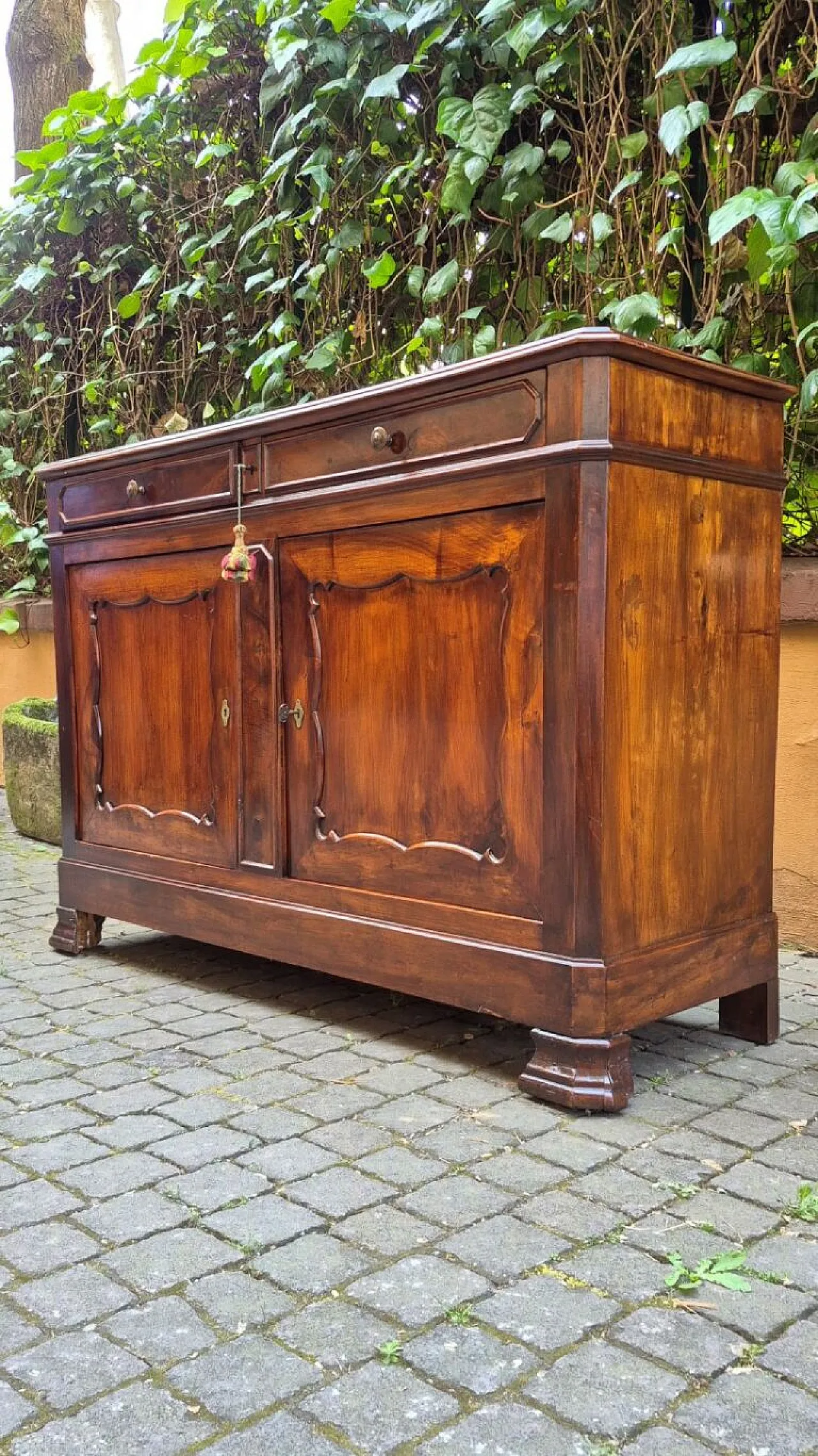 Credenza in legno di noce, metà '800 9