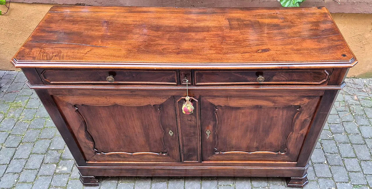 Credenza in legno di noce, metà '800 10