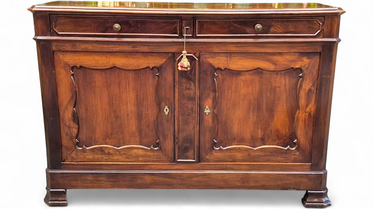 Credenza in legno di noce, metà '800 11