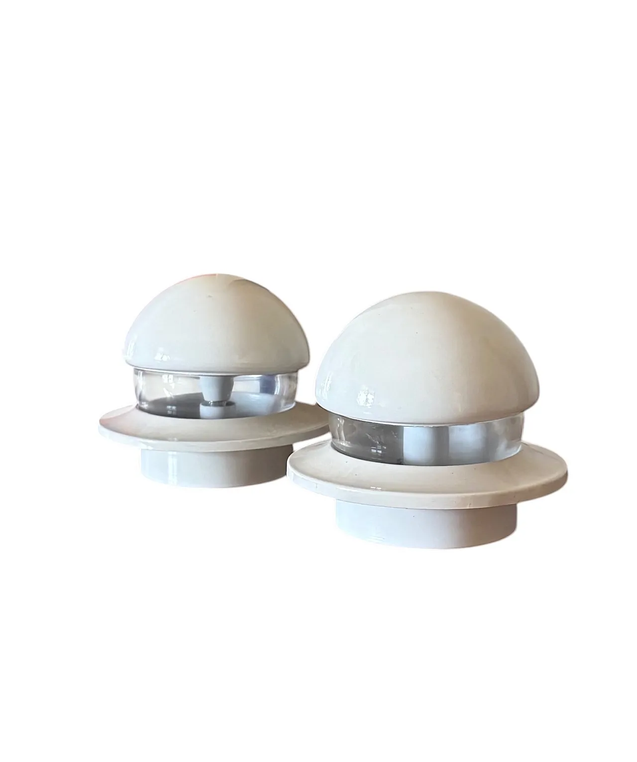 Pair of Space Age style bedside lamps, Italy, 1970 1
