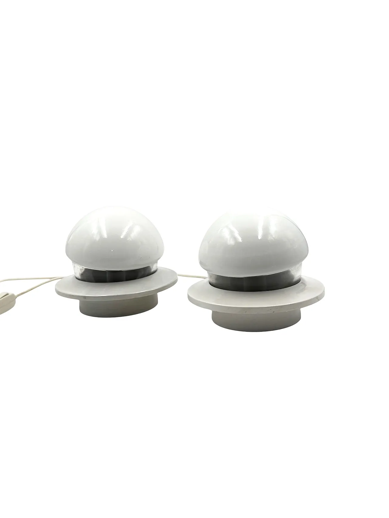 Pair of Space Age style bedside lamps, Italy, 1970 6