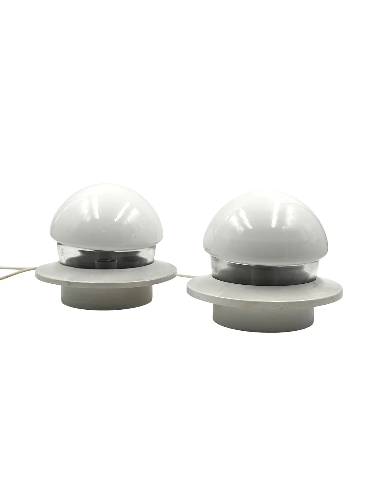 Pair of Space Age style bedside lamps, Italy, 1970 8