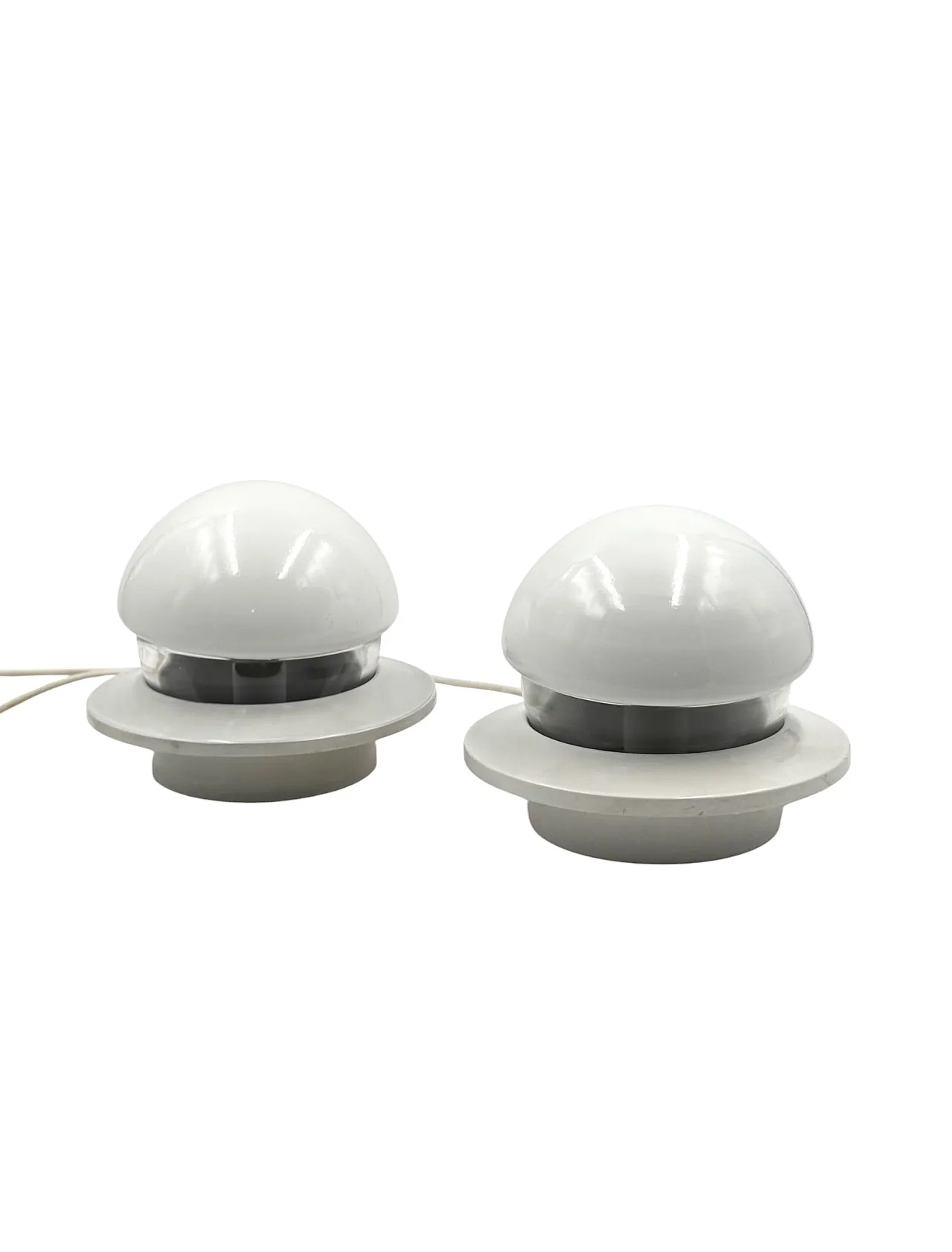 Pair of Space Age style bedside lamps, Italy, 1970 9
