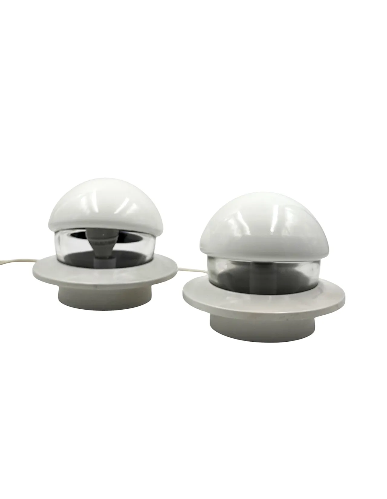 Pair of Space Age style bedside lamps, Italy, 1970 10