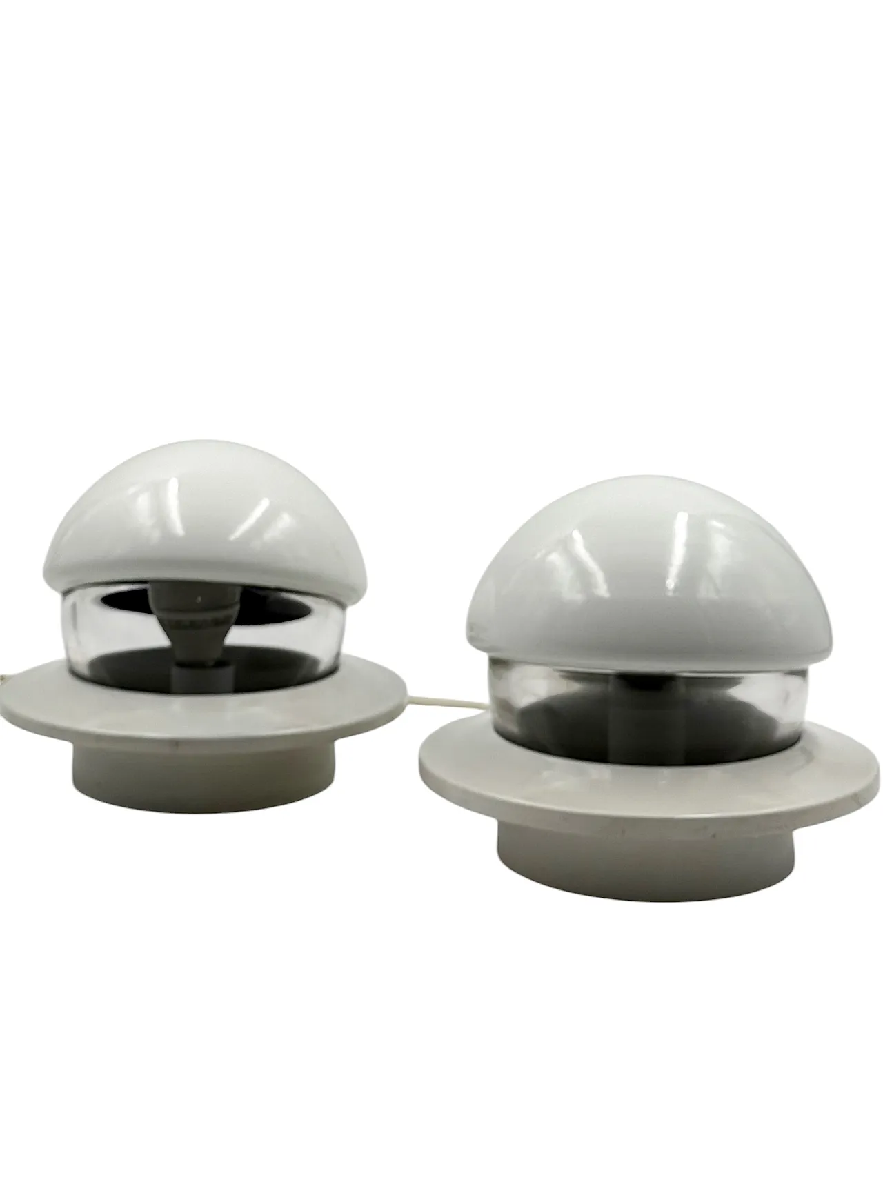 Pair of Space Age style bedside lamps, Italy, 1970 11
