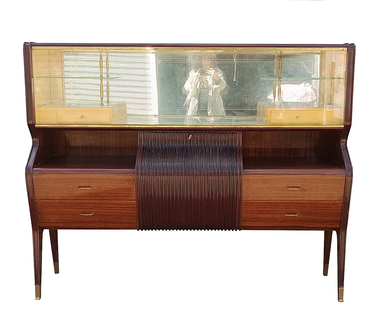 Credenza con vetrina di Osvaldo Borsani, anni '50 1