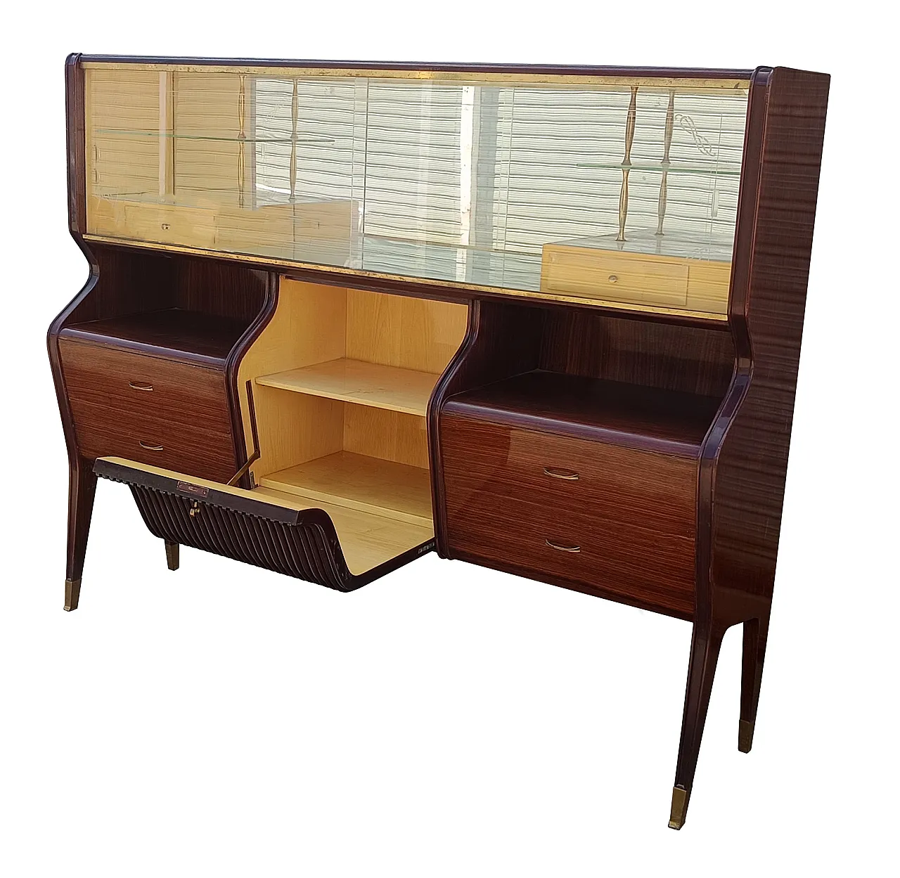 Credenza con vetrina di Osvaldo Borsani, anni '50 7