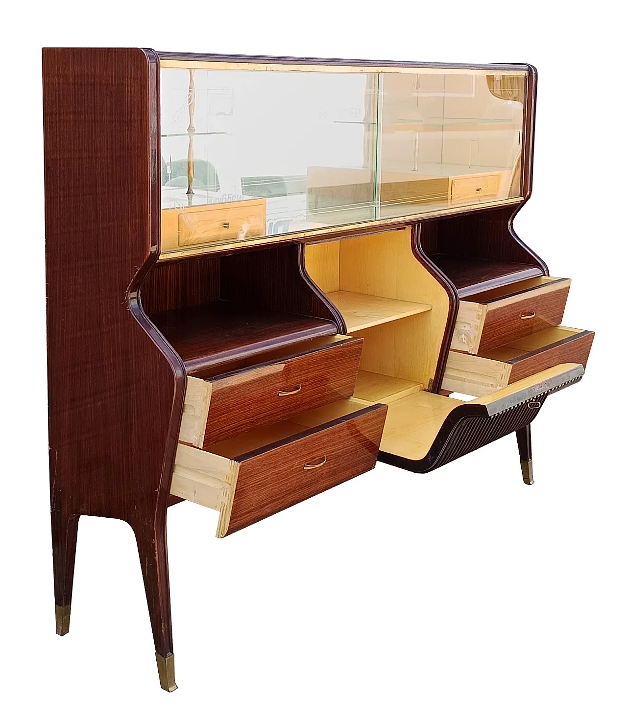 Credenza con vetrina di Osvaldo Borsani, anni '50 9