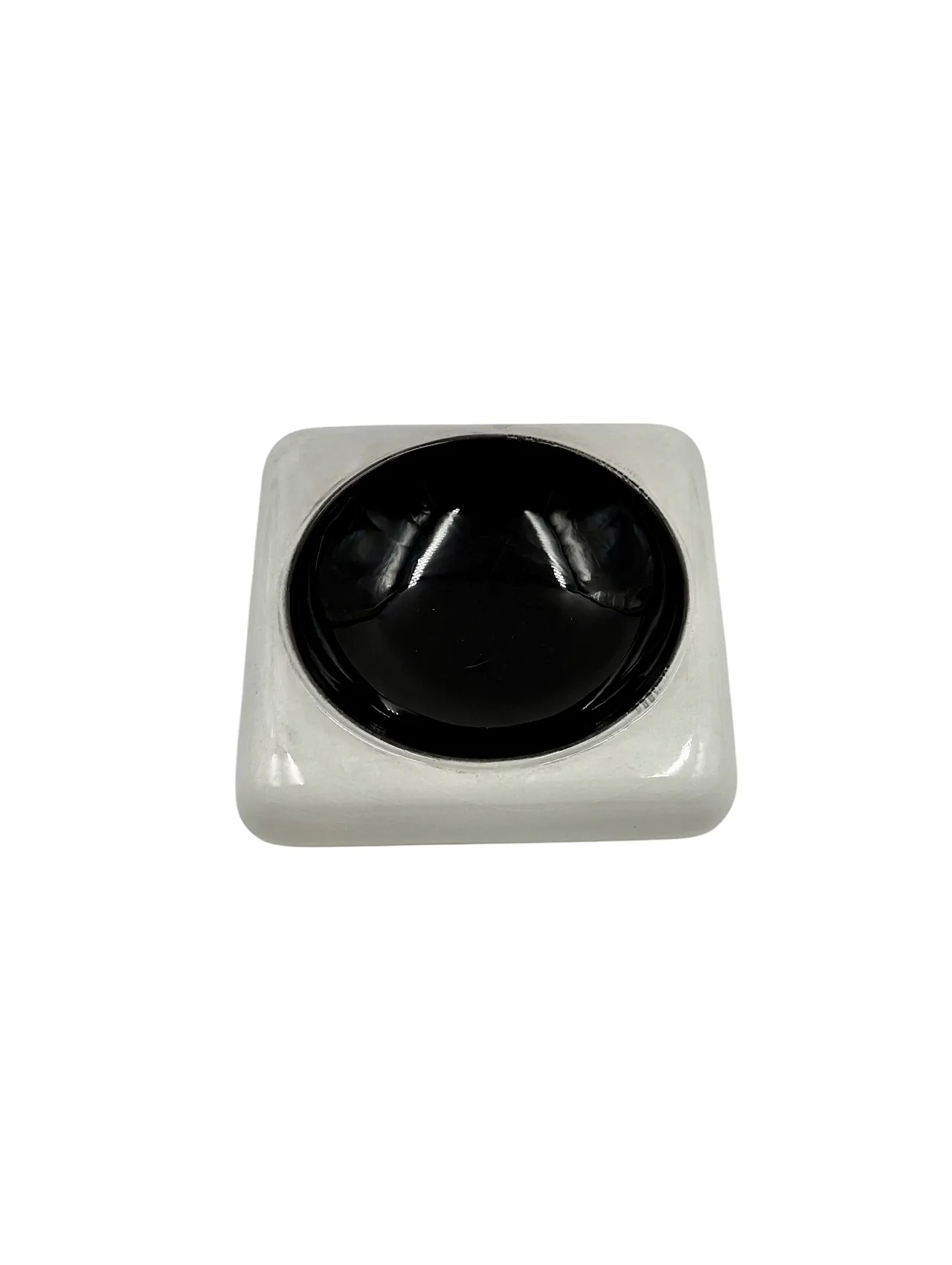 Space Age black and white ceramic pocket emptier 1980 9