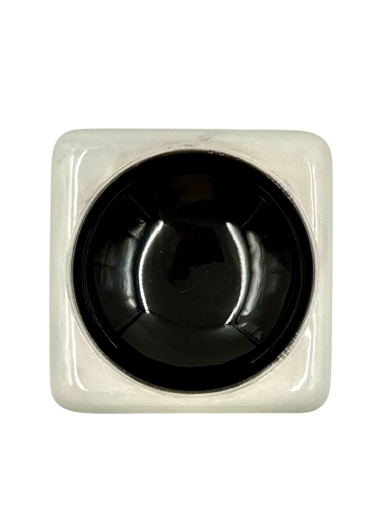 Space Age black and white ceramic pocket emptier 1980 10