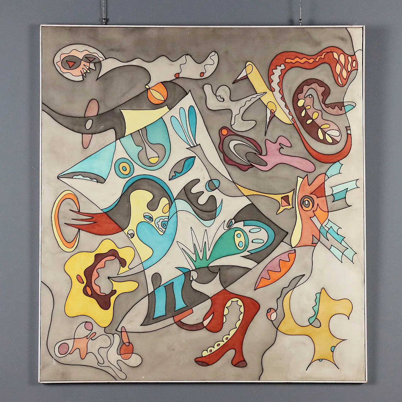 Painting by Maria Mesch, oil on canvas, 20th century 1