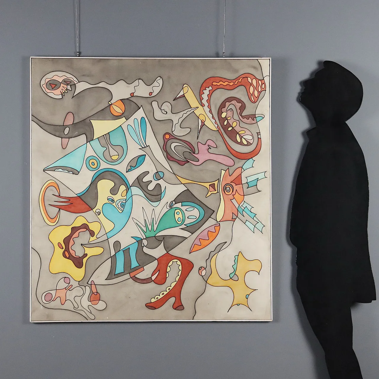Painting by Maria Mesch, oil on canvas, 20th century 2