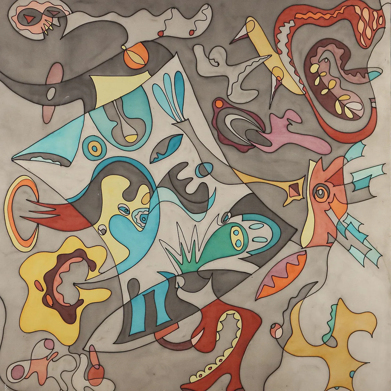 Painting by Maria Mesch, oil on canvas, 20th century 3