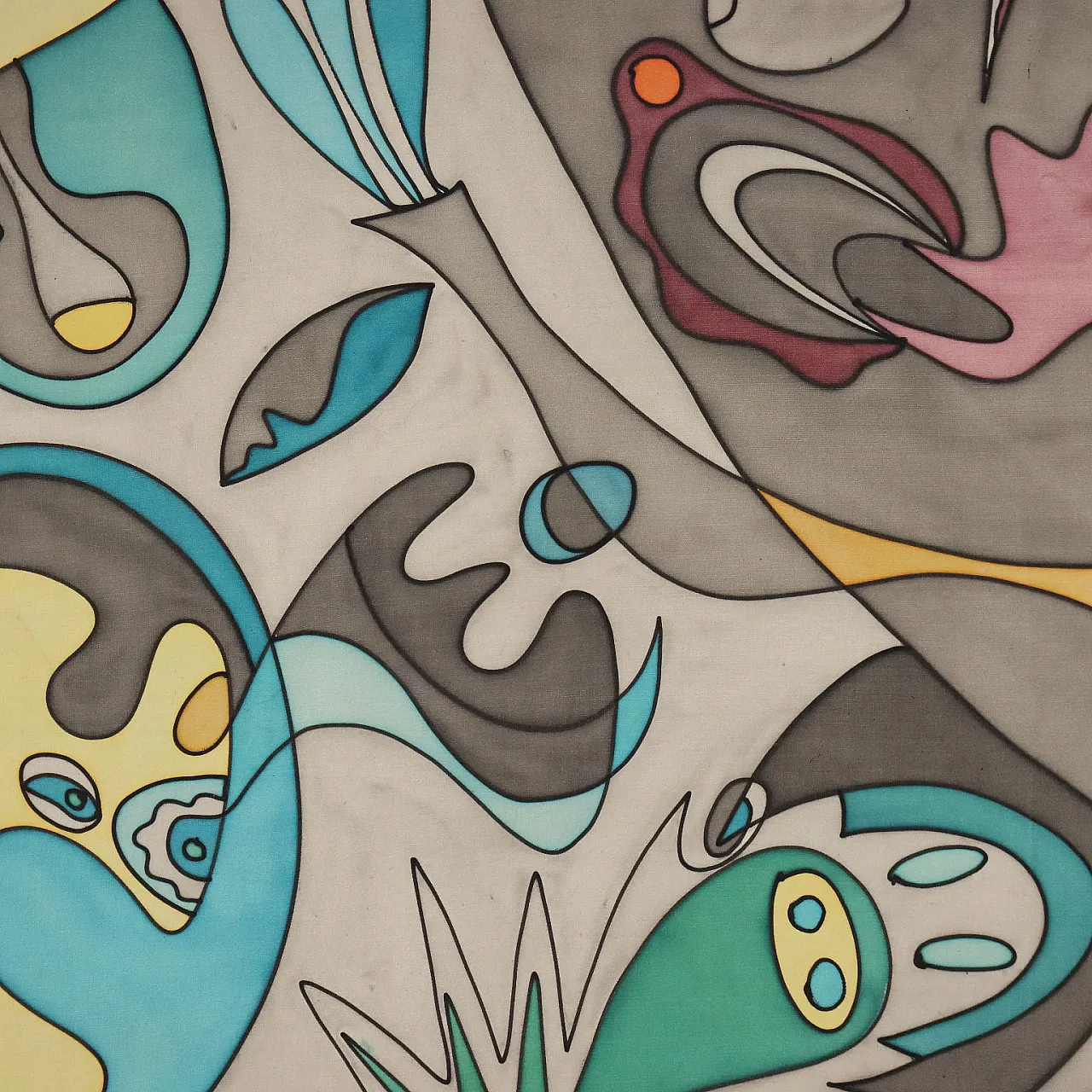 Painting by Maria Mesch, oil on canvas, 20th century 4