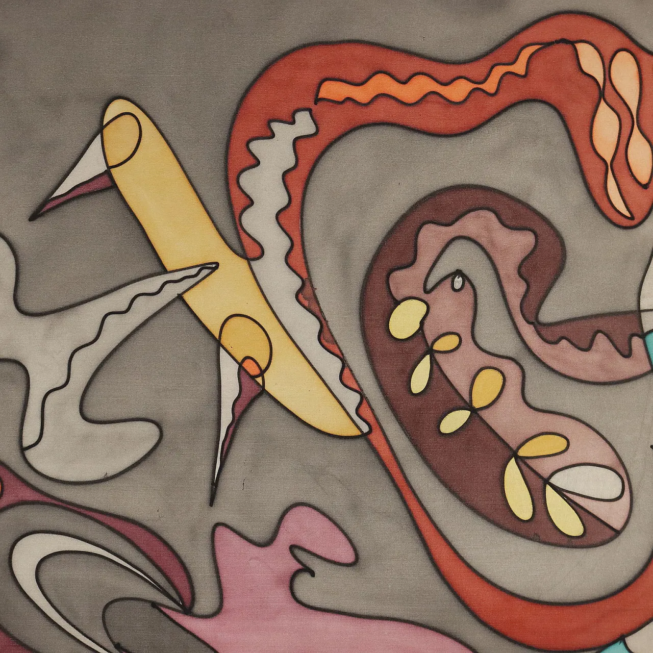 Painting by Maria Mesch, oil on canvas, 20th century 6