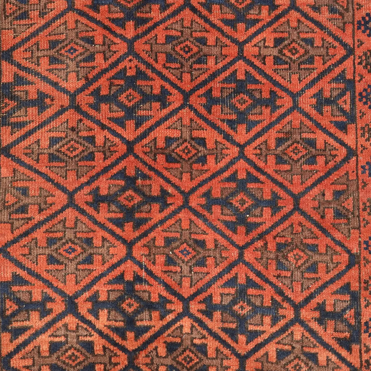 Baluchi wool rug, handmade, fine knot, 20th century 5